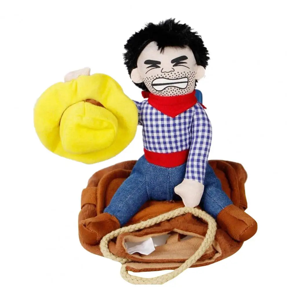 Dog Halloween Costume,Funny Dog Cowboy Riding Costume,Cotton,Dog Costume,For Small Medium Large Dogs,Pet Supplies