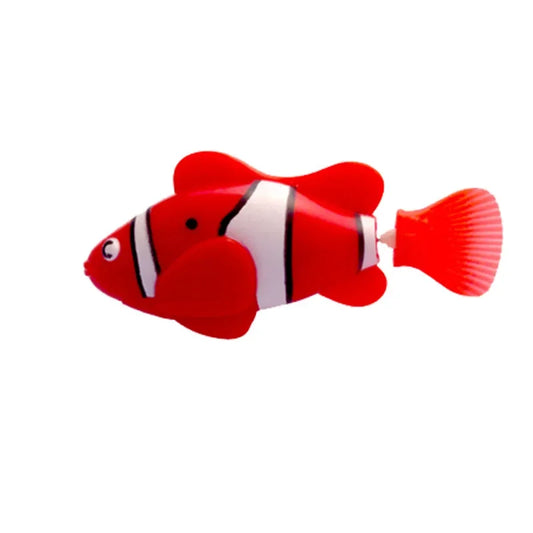 Cat Toy LED Inductive Interactive Swimming Robot Fish Toys Glowing Electric Fishs Stimulate Kitten Hunting Instinct Pet Products