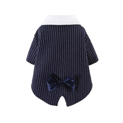 Elegant Bow Tie Dog Tuxedo Suit Jacket for Small Medium Dogs, Formal Wedding & Party Costume Cosplay Apparel Pet Clothes