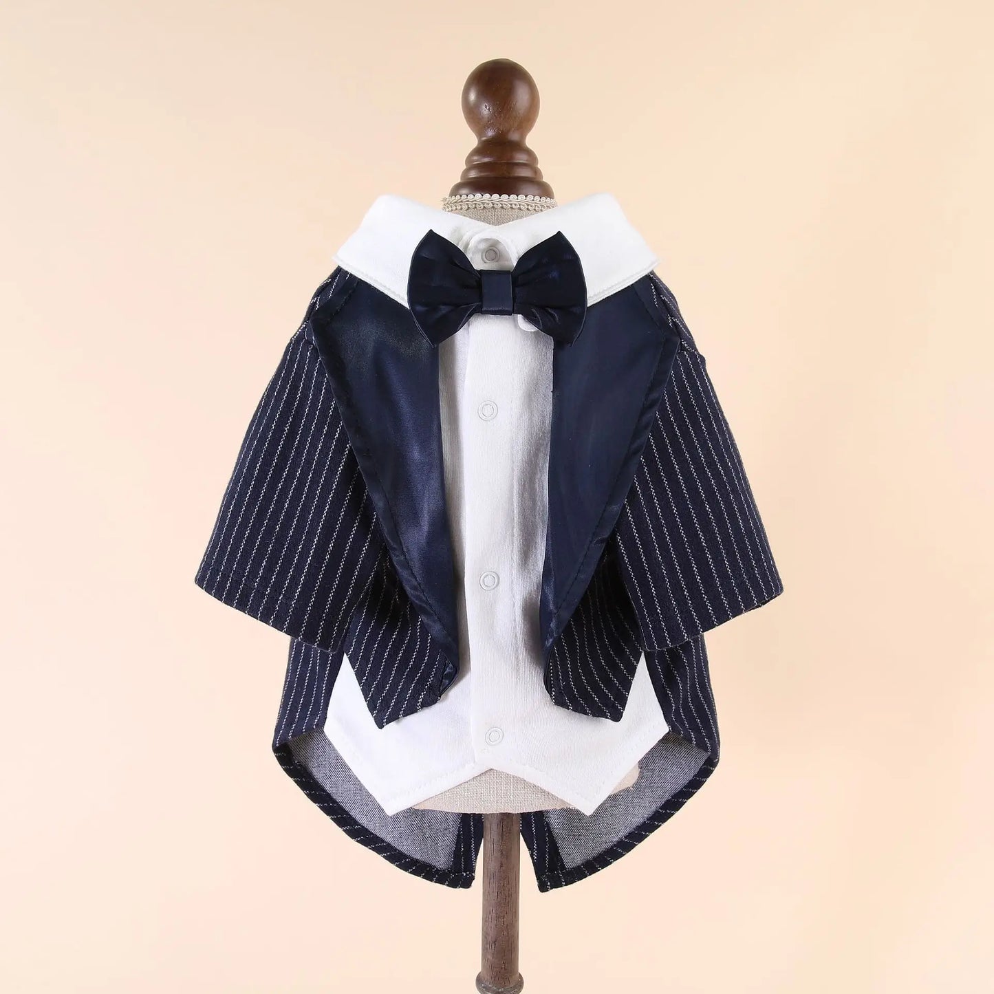Elegant Bow Tie Dog Tuxedo Suit Jacket for Small Medium Dogs, Formal Wedding & Party Costume Cosplay Apparel Pet Clothes