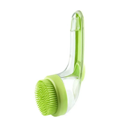 2026 Upgraded 2-In-1 Pet Bath Brush with Soap Dispenser, 8 × 3 × 4 In, Soft Silicone Grooming & Shedding Comb for Dogs and Cats, Gentle Massage Scrubber for Easier Bathing and Cleaner Coats